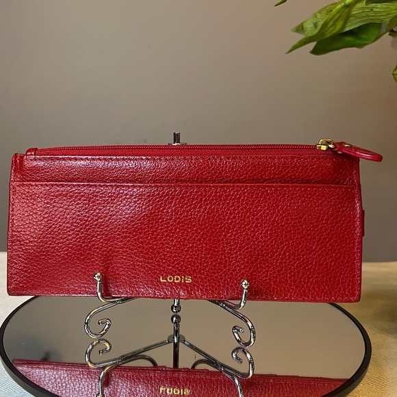 NWT LODIS Card Case Long Leather Wallet